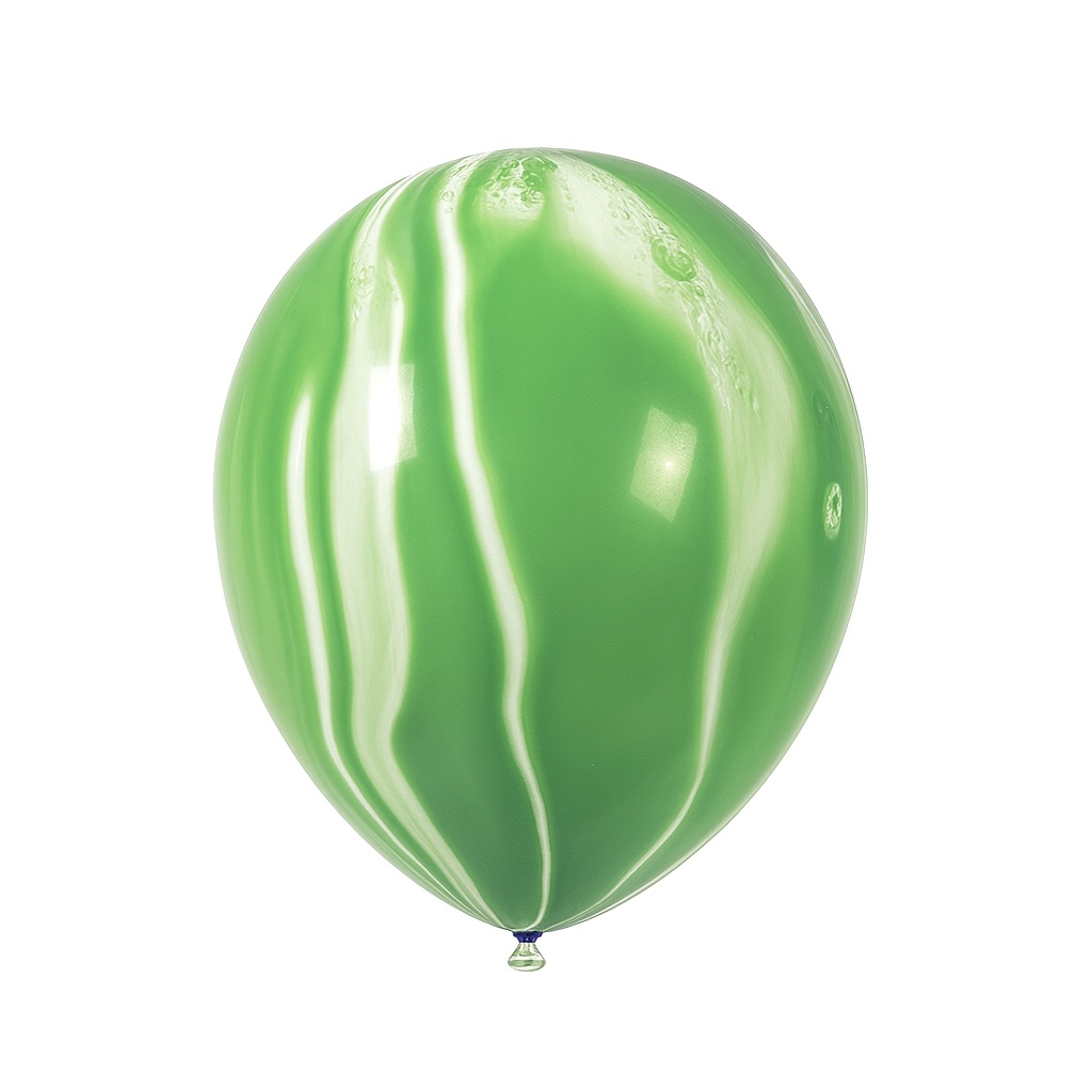 100ct, 12in, Green Agate Latex Balloons