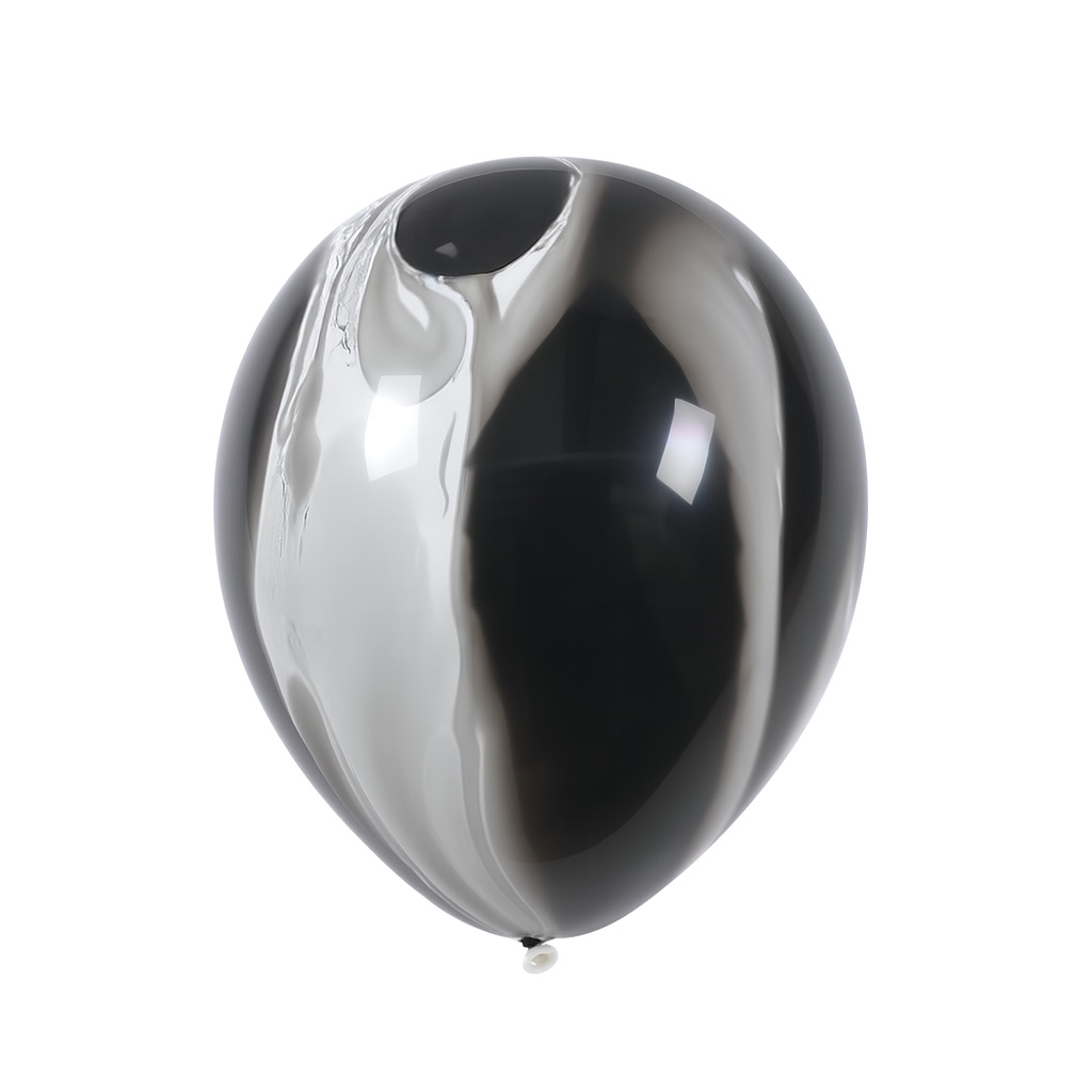 100ct, 12in, Black Agate Latex Balloons