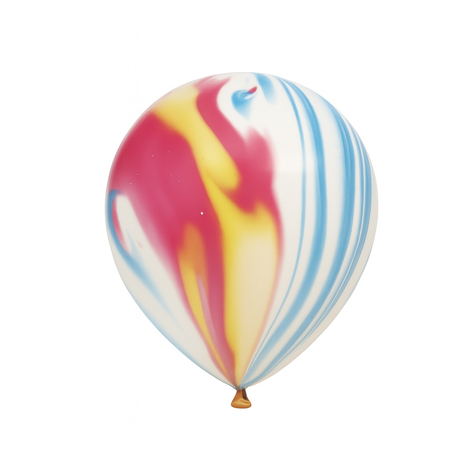 100ct, 12in, Multicolor Agate Latex Balloons