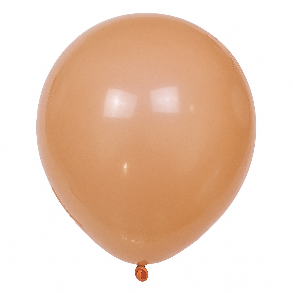 100ct, 12in, Vintage Cameo Brown Latex Balloons