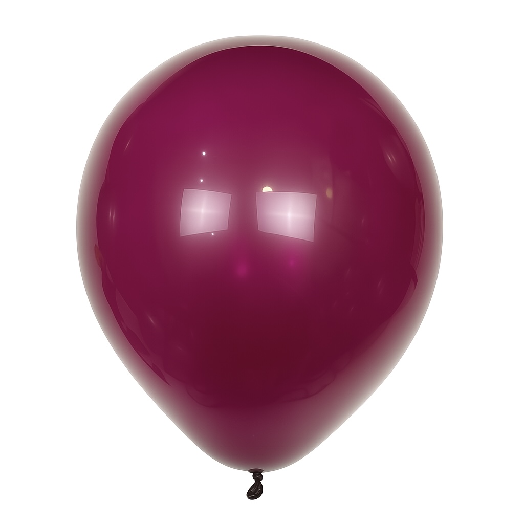 100ct, 12in, Vintage Crystal Burgundy Latex Balloons