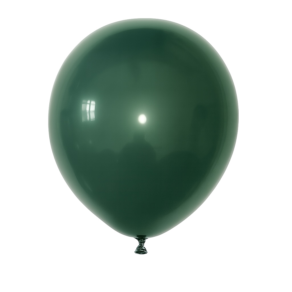 100ct, 12in, Vintage Black Green Latex Balloons