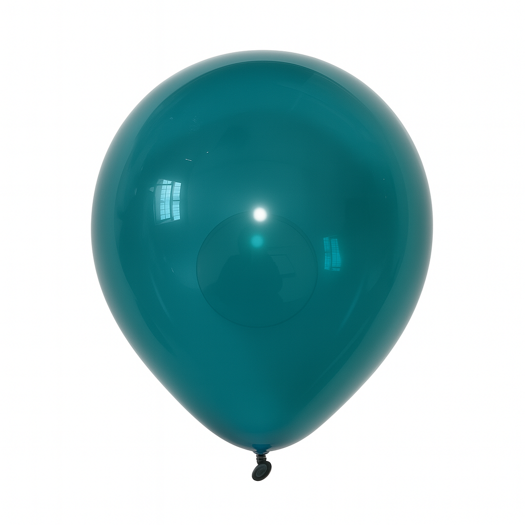 100ct, 12in, Vintage Crystal Teal Latex Balloons