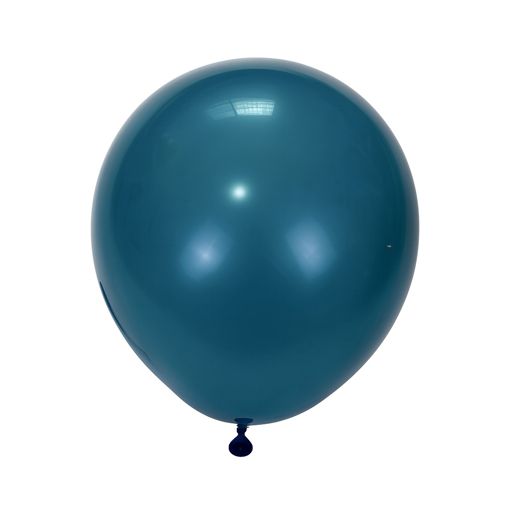 100ct, 12in, Vintage Peacock Blue Latex Balloons