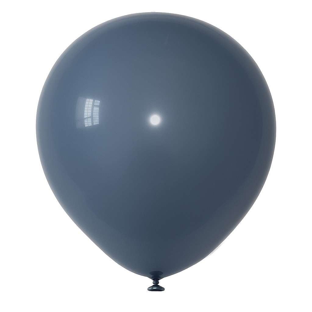 100ct, 12in, Vintage Iron Blue Latex Balloons