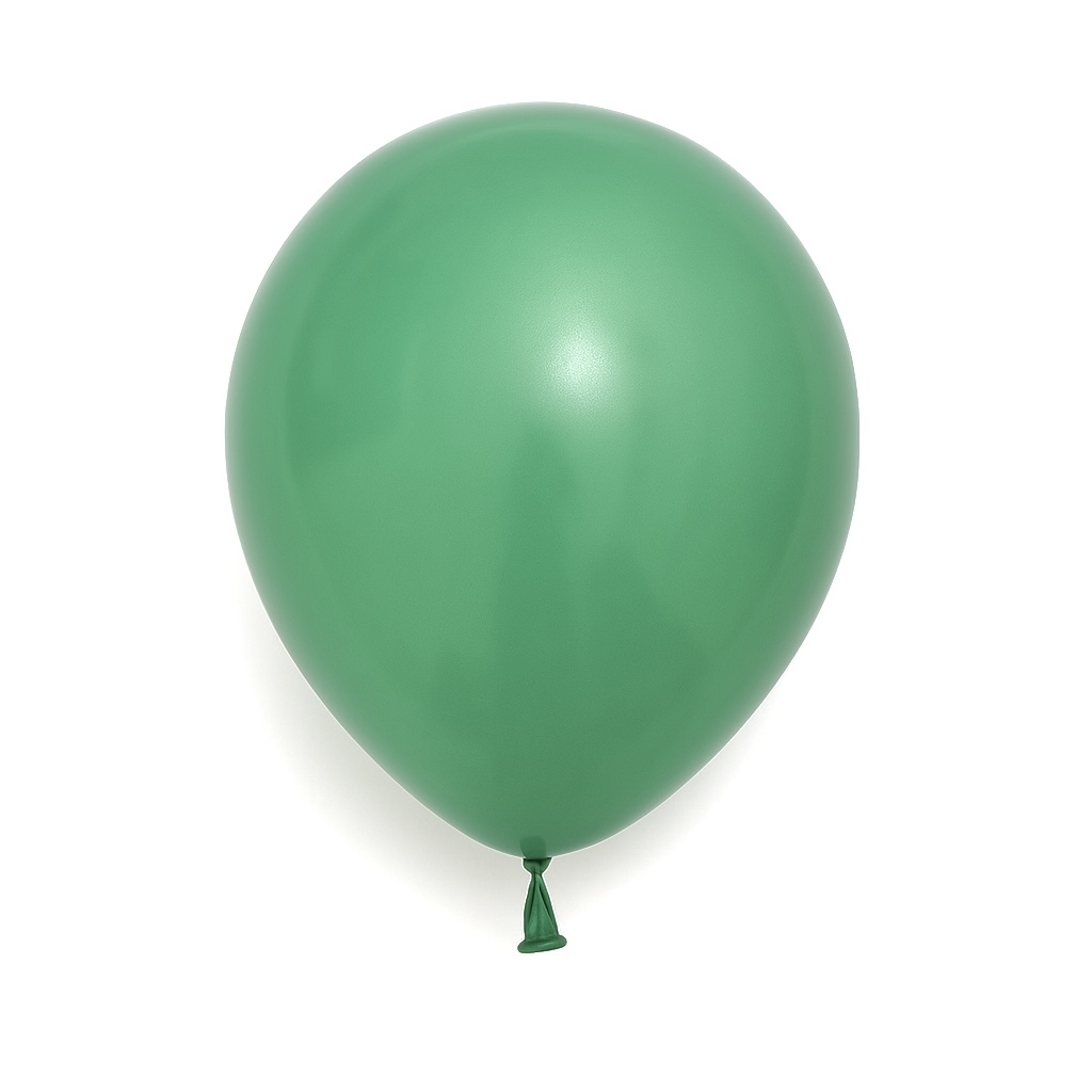 100ct, 12in, Vintage Dark Pea Green Latex Balloons
