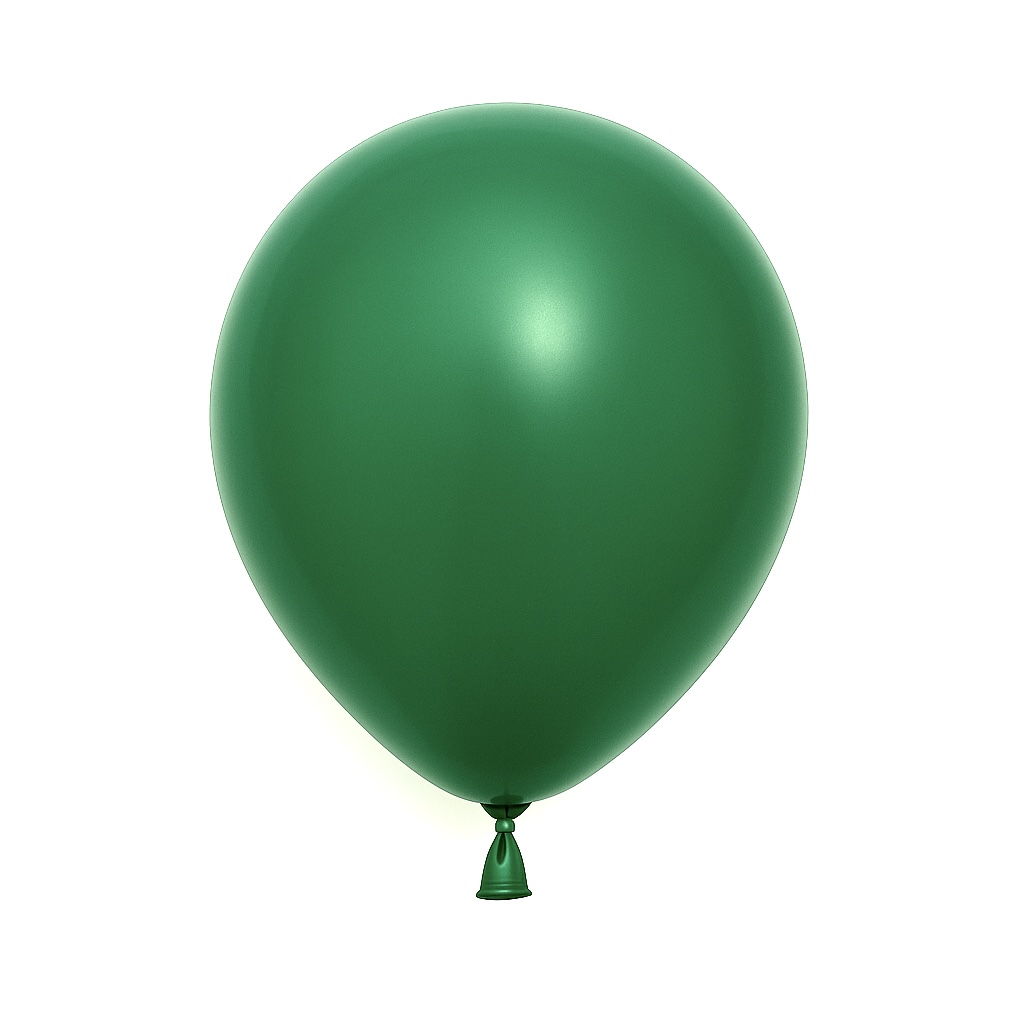 100ct, 12in, Vintage Hunter Green Latex Balloons