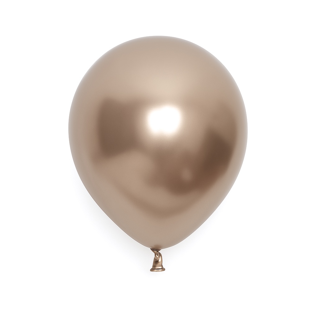 50ct, 12in, Metallic Champagne Gold Latex Balloons