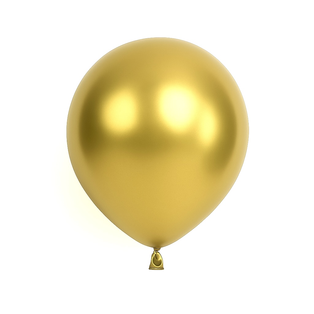 50ct, 12in, Metallic Warm Gold Latex Balloons