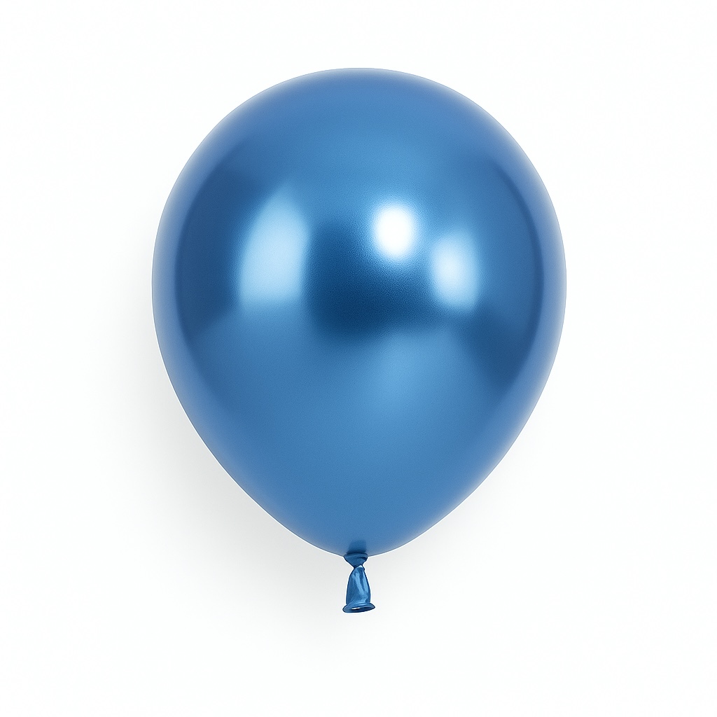 50ct, 12in, Metallic Blue Latex Balloons