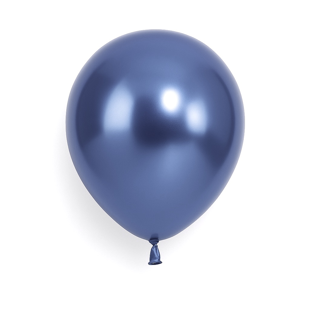 50ct, 12in, Metallic Night Blue Latex Balloons