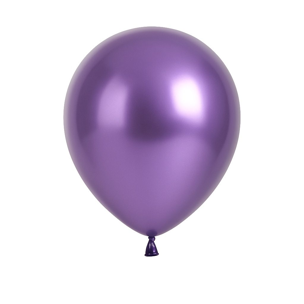 50ct, 12in, Metallic Purple Latex Balloons