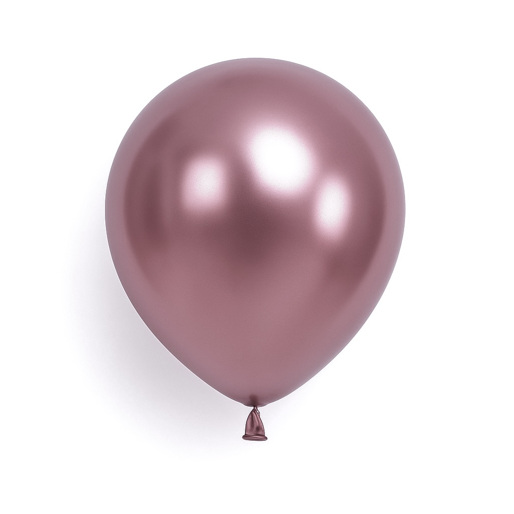 50ct, 12in, Metallic Purple Rose Gold Latex Balloons