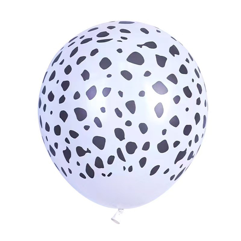 100ct, 12in, Dog Printed White latex balloons