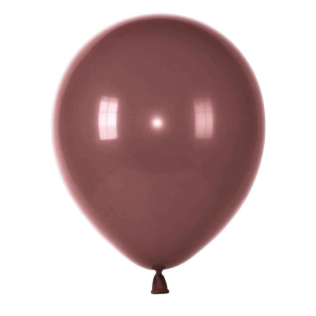 100ct, 12in, Matte Coffee Latex Balloons