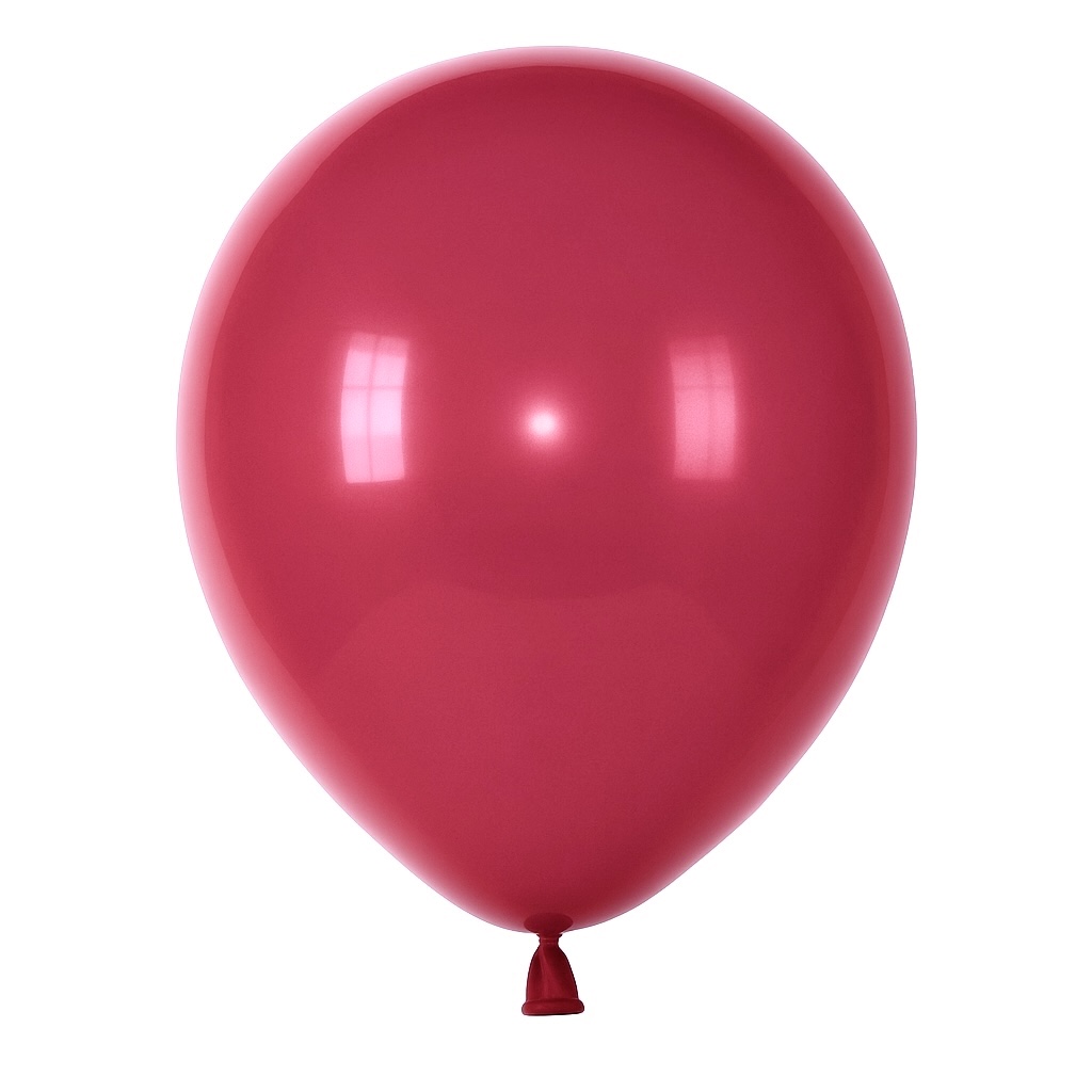 100ct, 12in, Matte Pomegranate Red Latex Balloons
