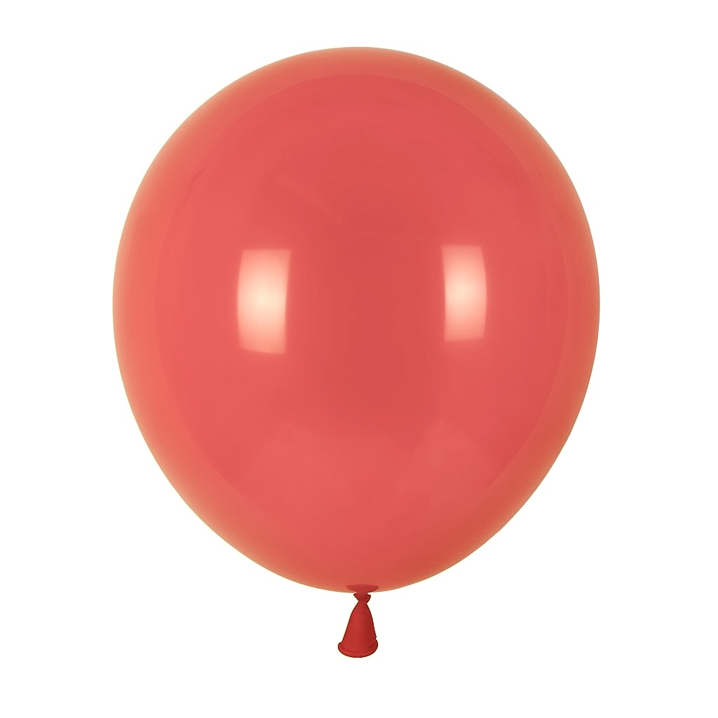 100ct, 12in, Matte Coral Red Latex Balloons