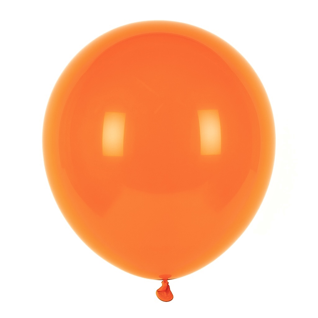 100ct, 12in, Matte Orange Latex Balloons