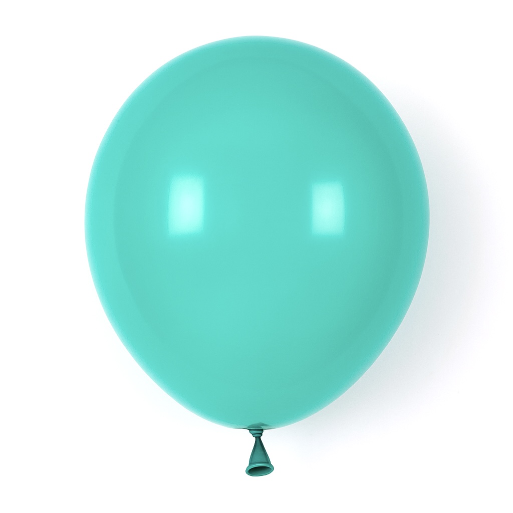 100ct, 12in, Matte Tiffany Blue Latex Balloons