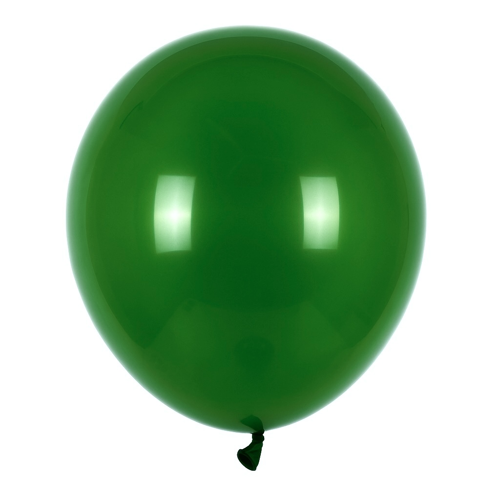 100ct, 12in, Matte Dark Green Latex Balloons