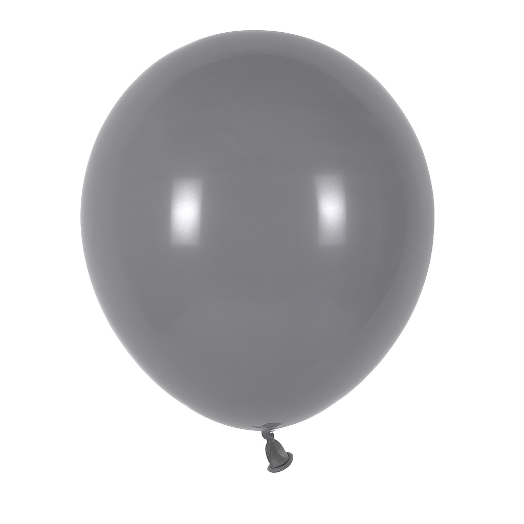 100ct, 12in, Matte Gray Latex Balloons