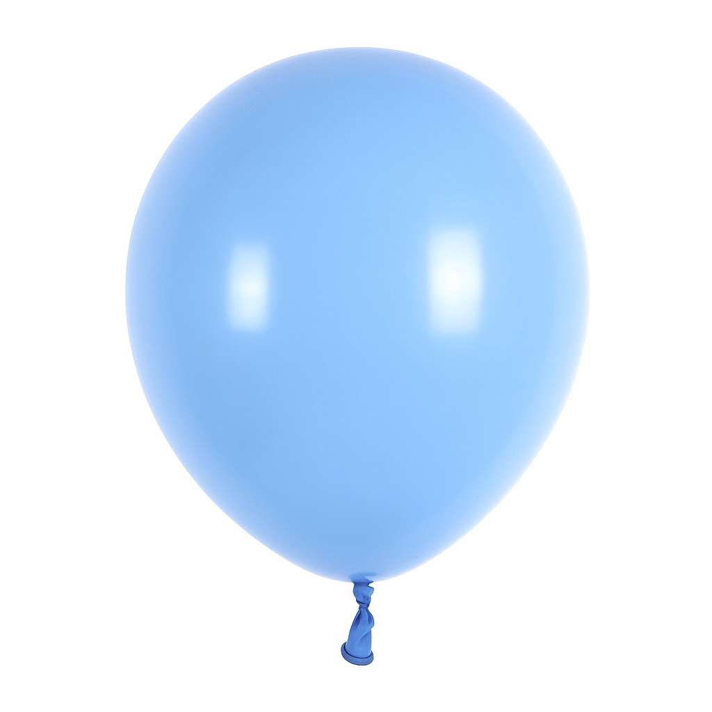 100ct, 12in, Matte Light Blue Latex Balloons