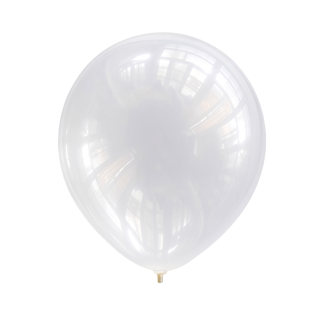 100ct, 12in, Matte Clear Latex Balloons
