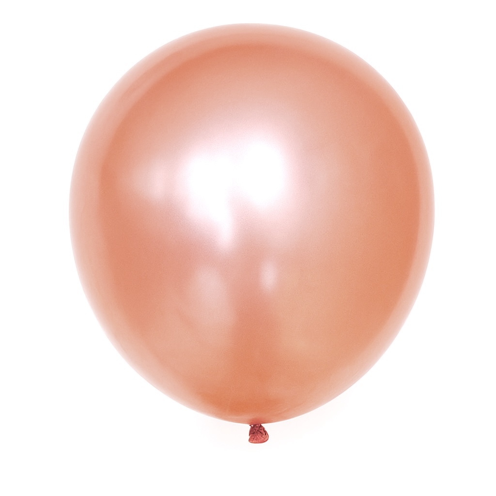 100ct, 12in, Pearl Rose Gold Latex Balloons
