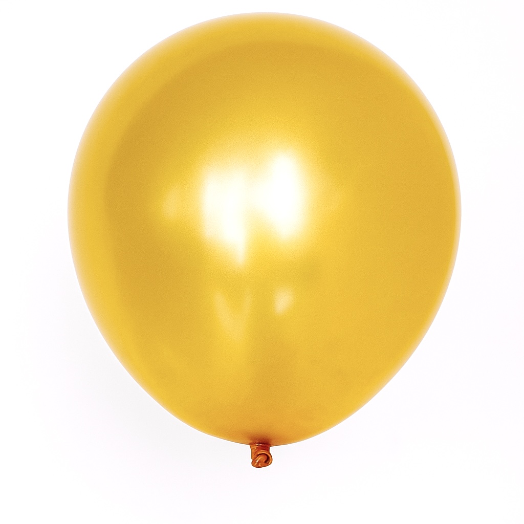 100ct, 12in, Pearl Deep Gold Latex Balloons