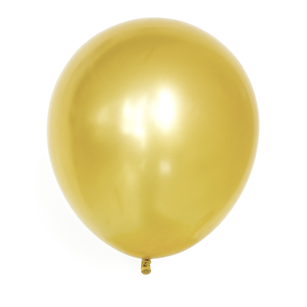 100ct, 12in, Pearl Gold Latex Balloons