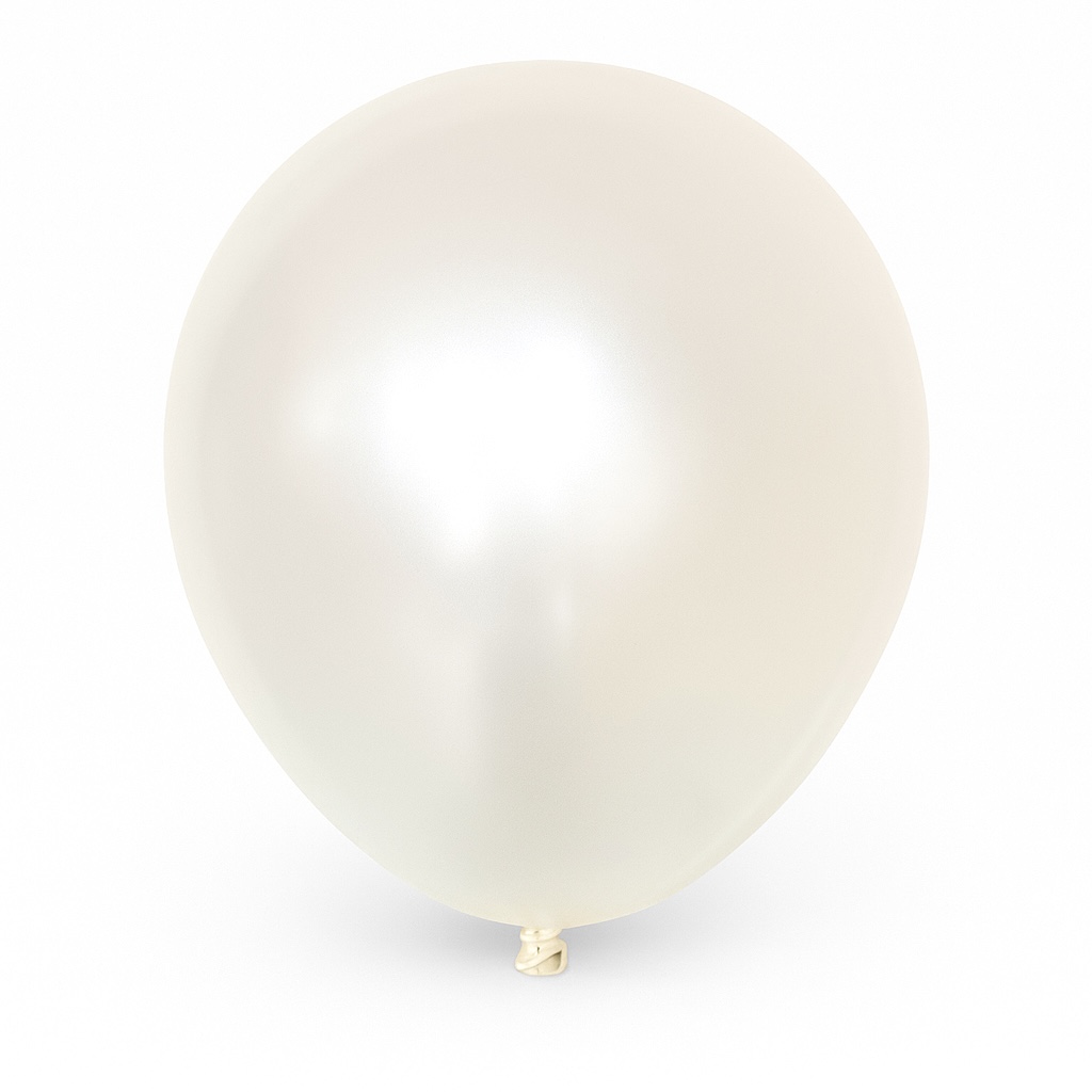 100ct, 12in, Pearl White Latex Balloons