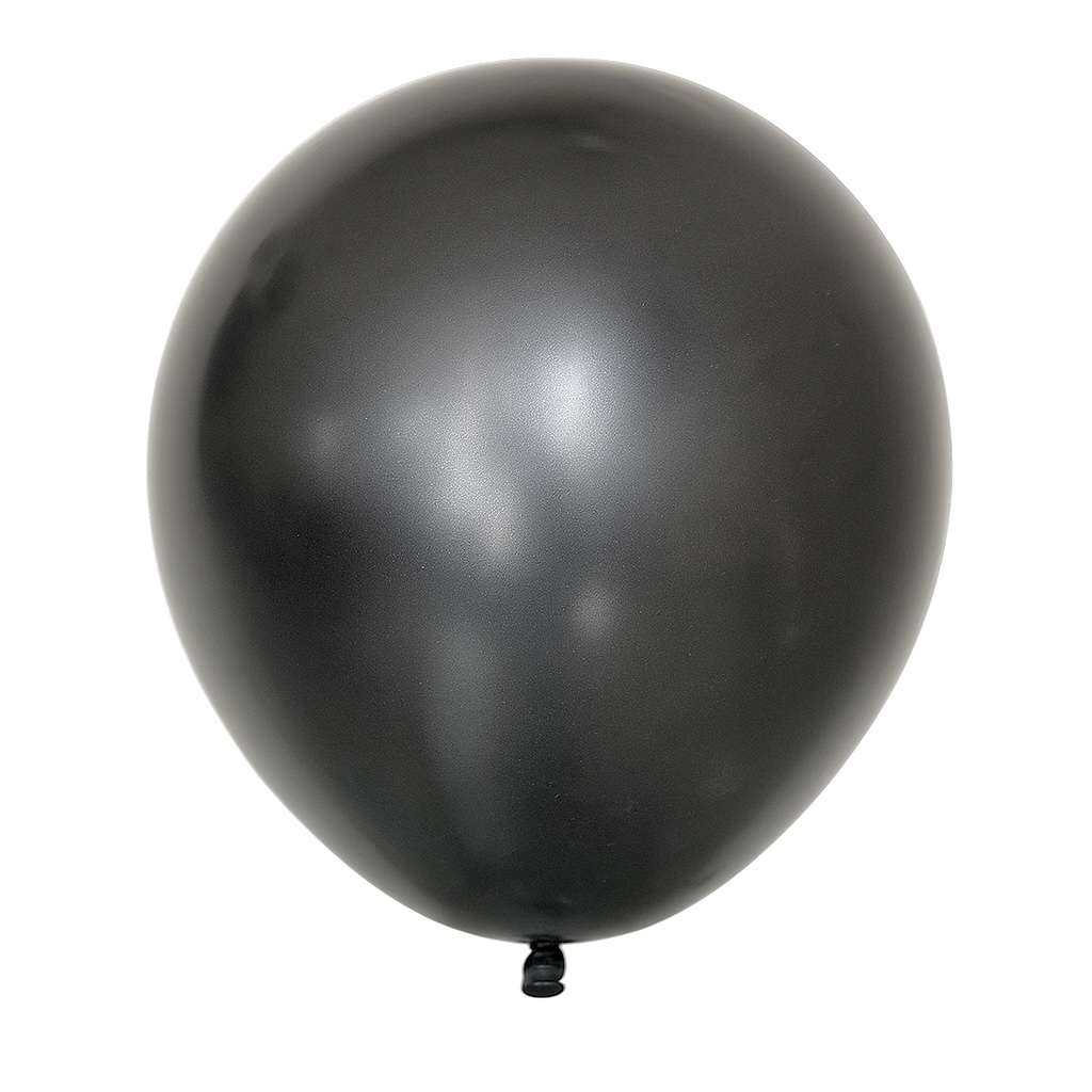100ct, 12in, Pearl Black Latex Balloons