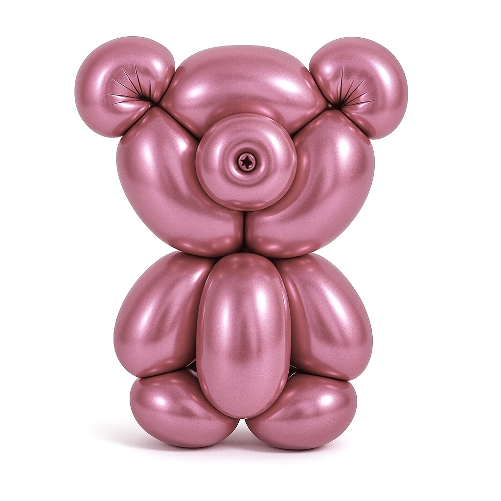 100ct, 260, Metallic Rose Red Twisting Latex Balloons