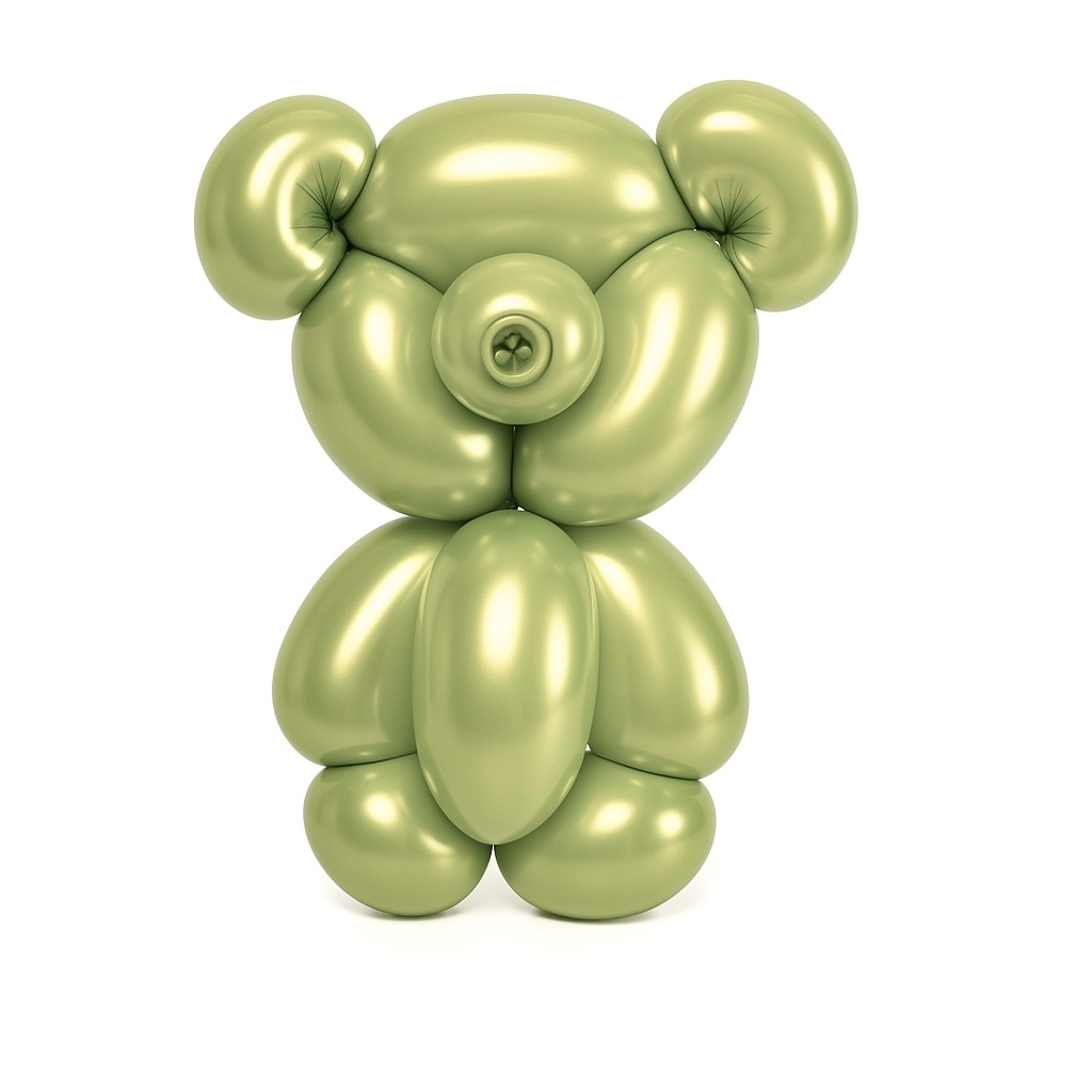 100ct, 260, Metallic Light Green Twisting Latex Balloons