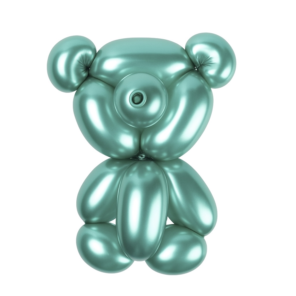 100ct, 260, Metallic Green Twisting Latex Balloons