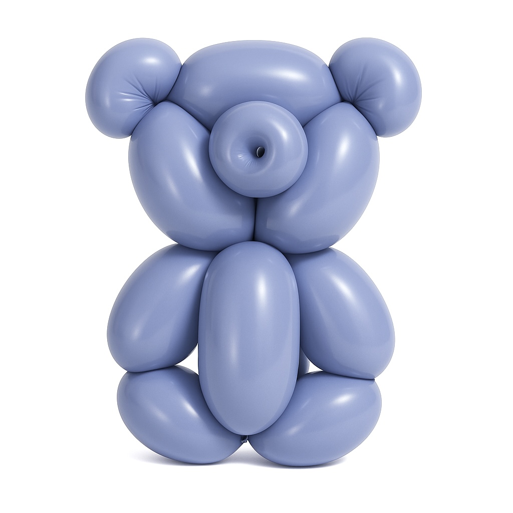 100ct, 260, Pastel Blue Gray Twisting Latex Balloons