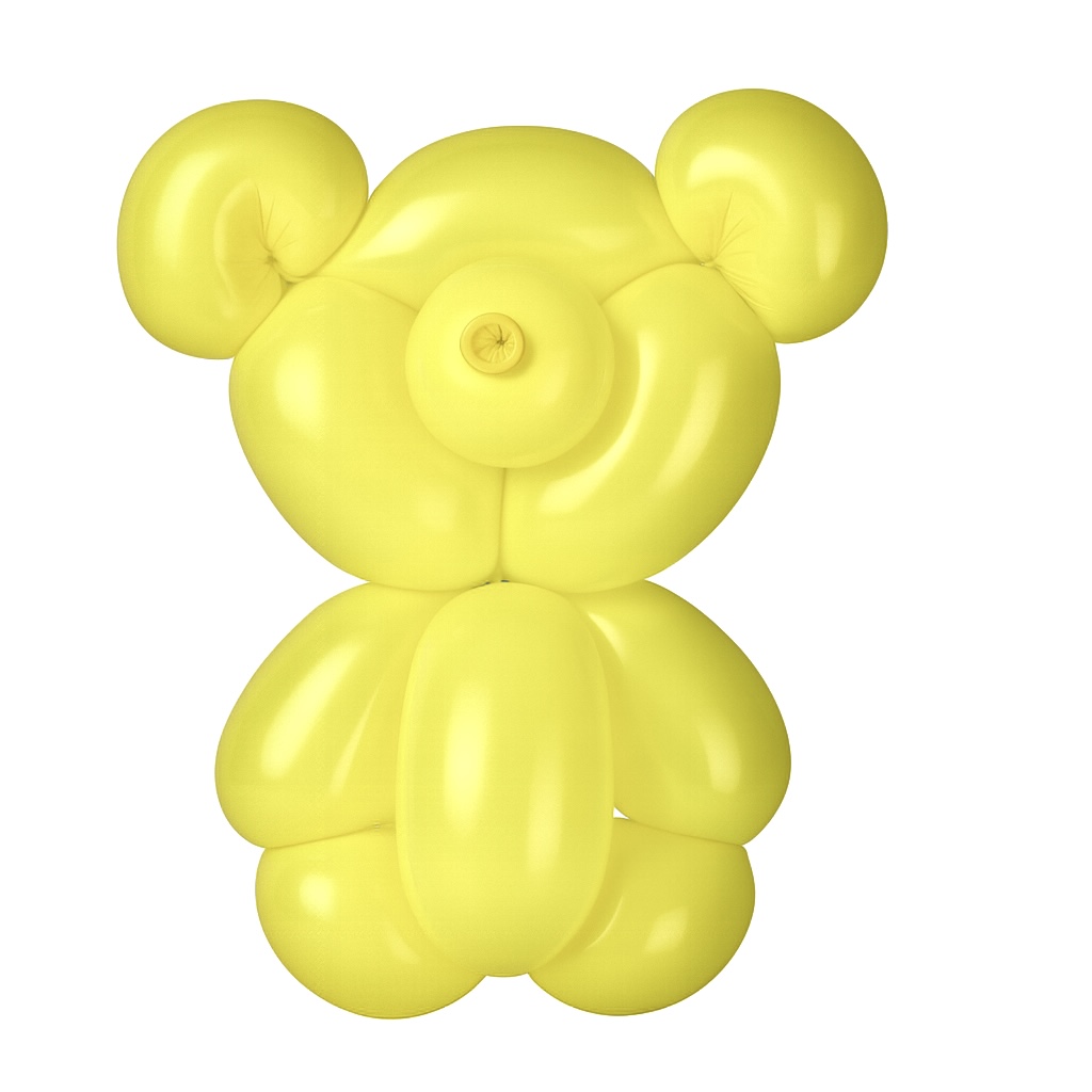 100ct, 260, Matte Yellow Twisting Latex Balloons