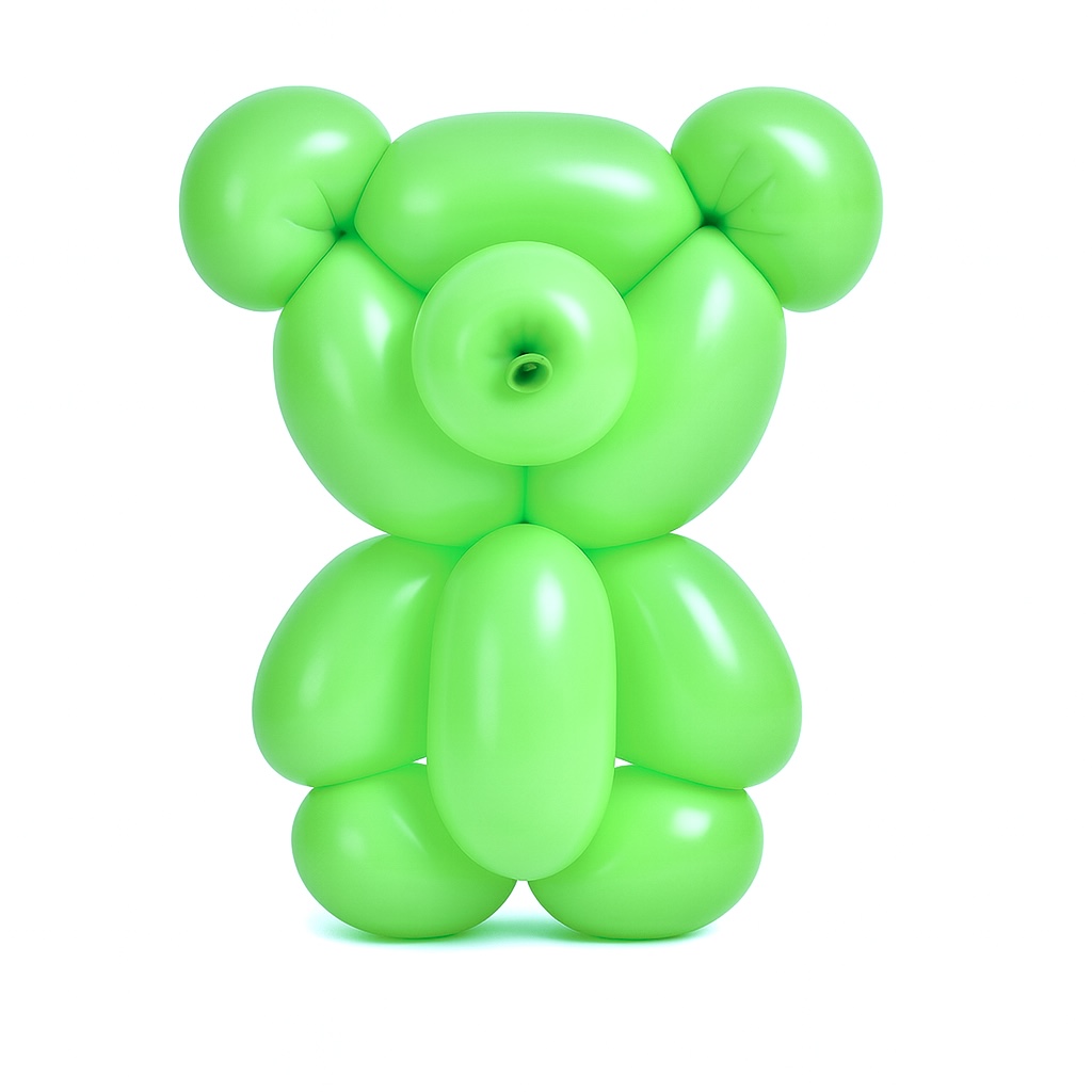 100ct, 260, Matte Green Twisting Latex Balloons