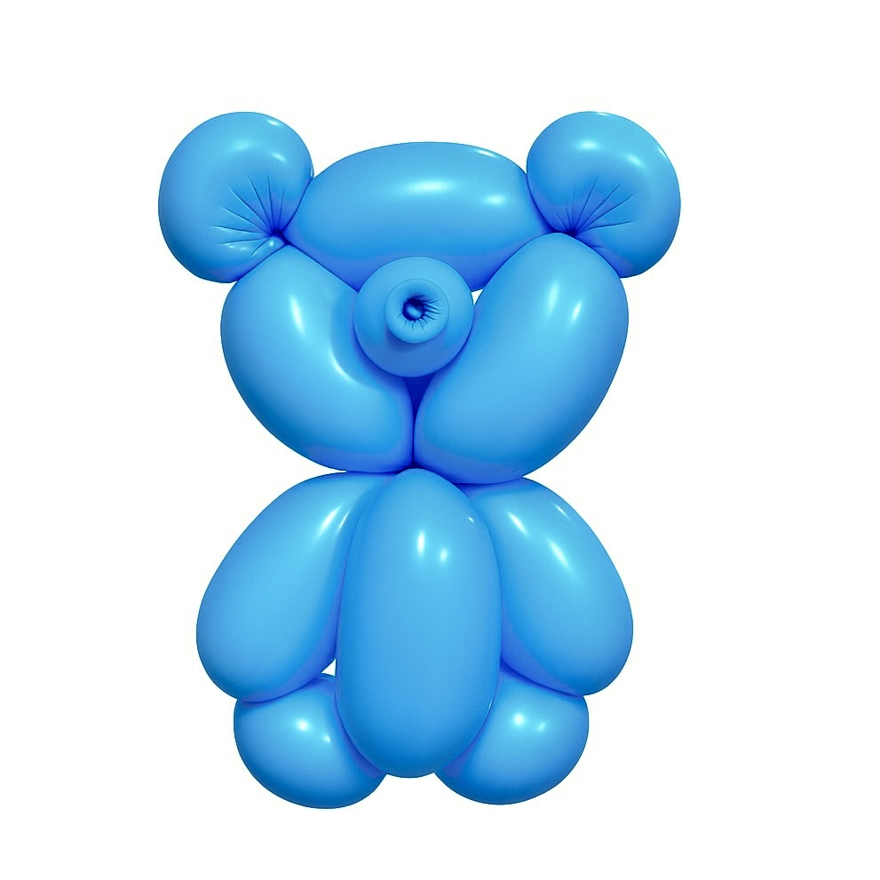100ct, 260, Matte Blue Twisting Latex Balloons