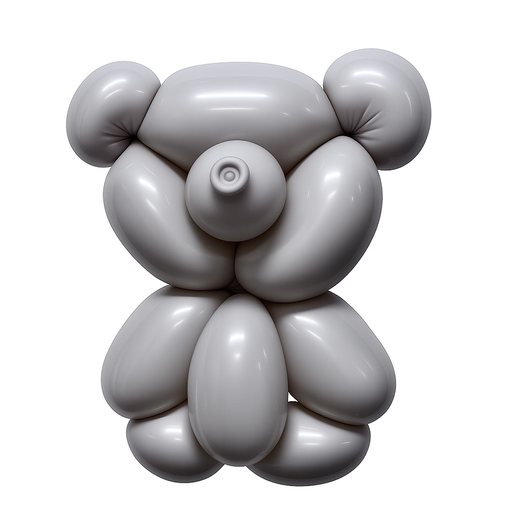 100ct, 260, Matte Gray Twisting Latex Balloons