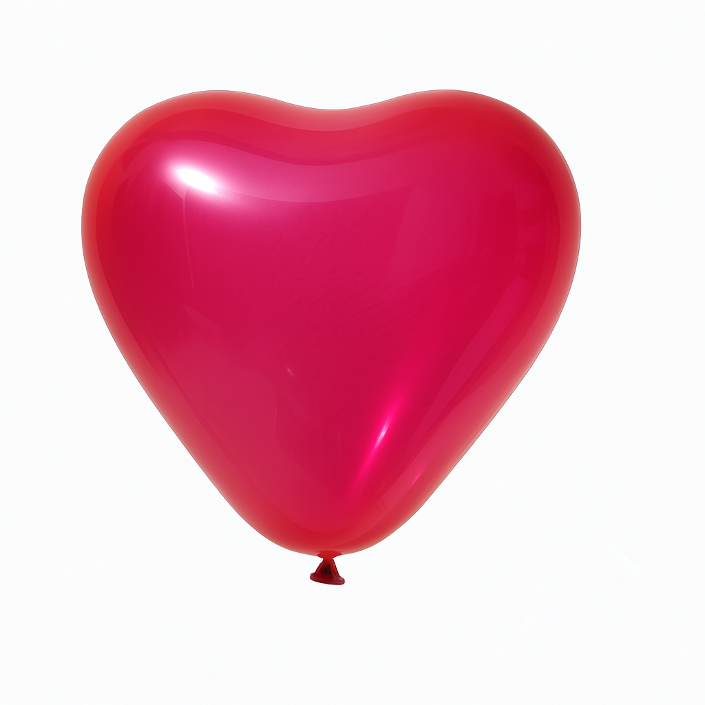 100ct, 10in, Jewel Rose Crystal Heart Shaped Latex Balloons