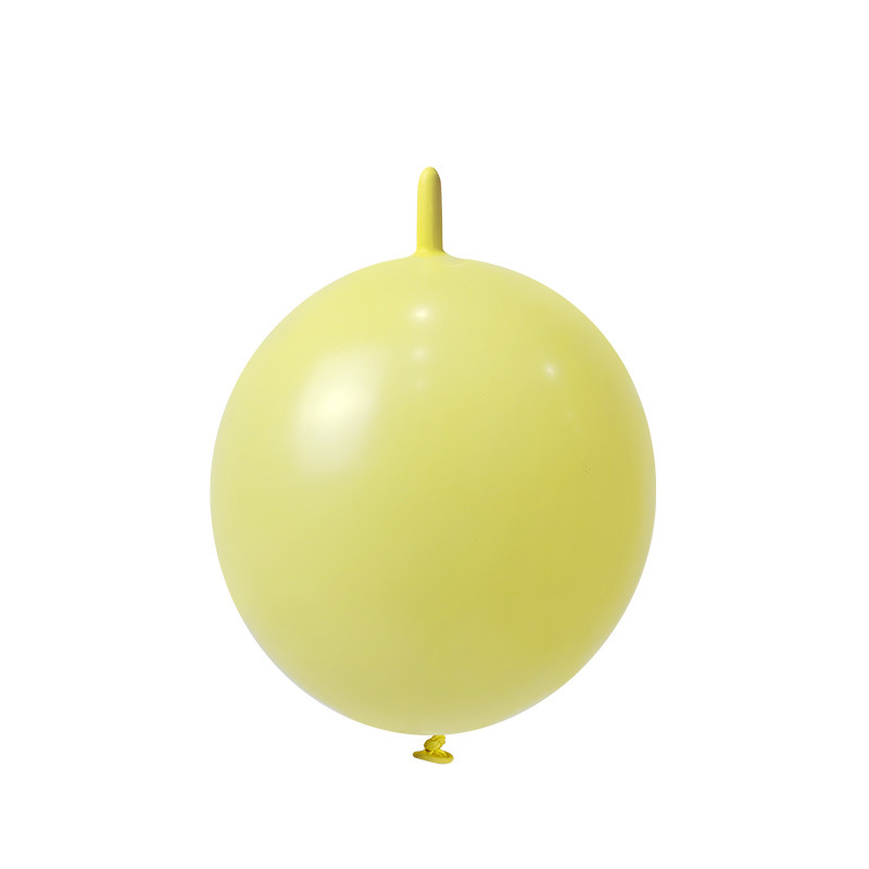 100ct, 12in, Pastel Yellow Linking Latex Balloons
