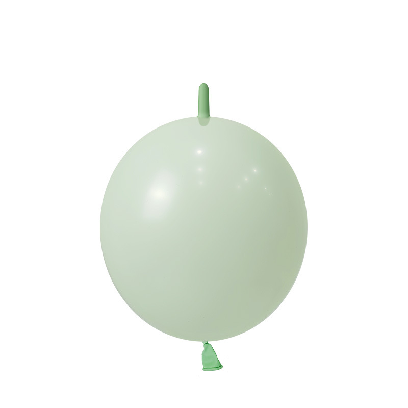 100ct, 12in, Pastel Green Linking Latex Balloons
