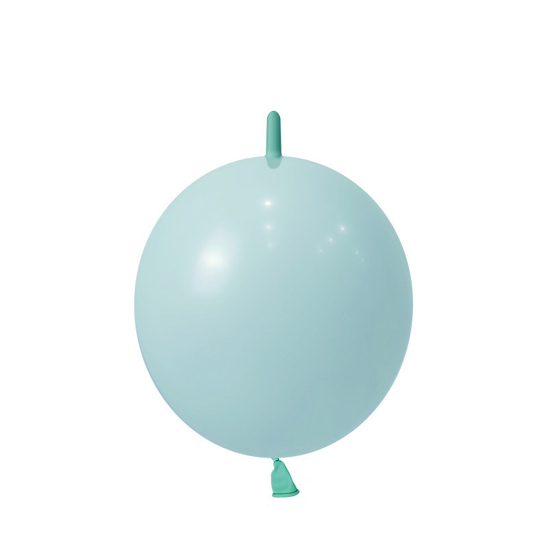 100ct, 12in, Pastel Tiffany Blue Linking Latex Balloons