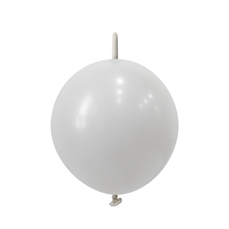 100ct, 12in, Pastel White Linking Latex Balloons