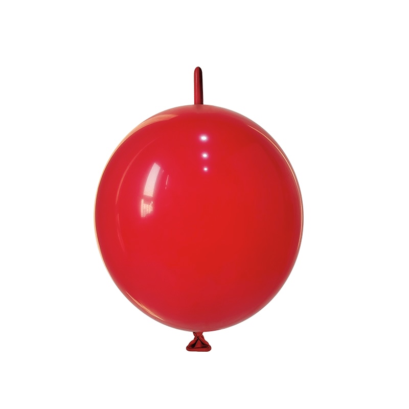100ct, 12in, Matte Red Linking Latex Balloons