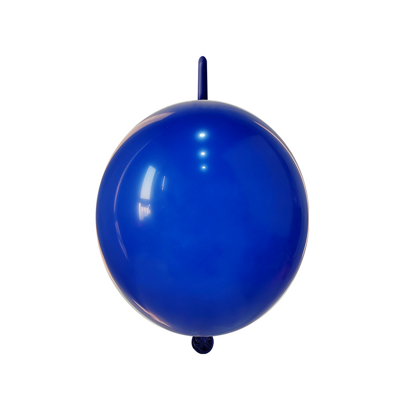 100ct, 12in, Matte Dark Blue Linking Latex Balloons