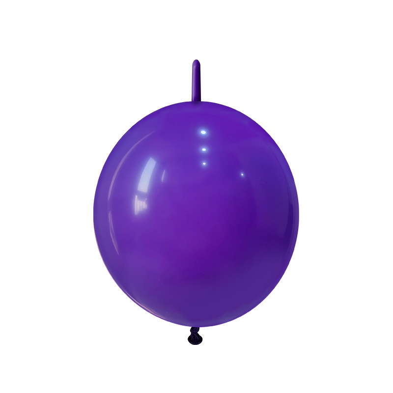 100ct, 12in, Matte Purple Linking Latex Balloons