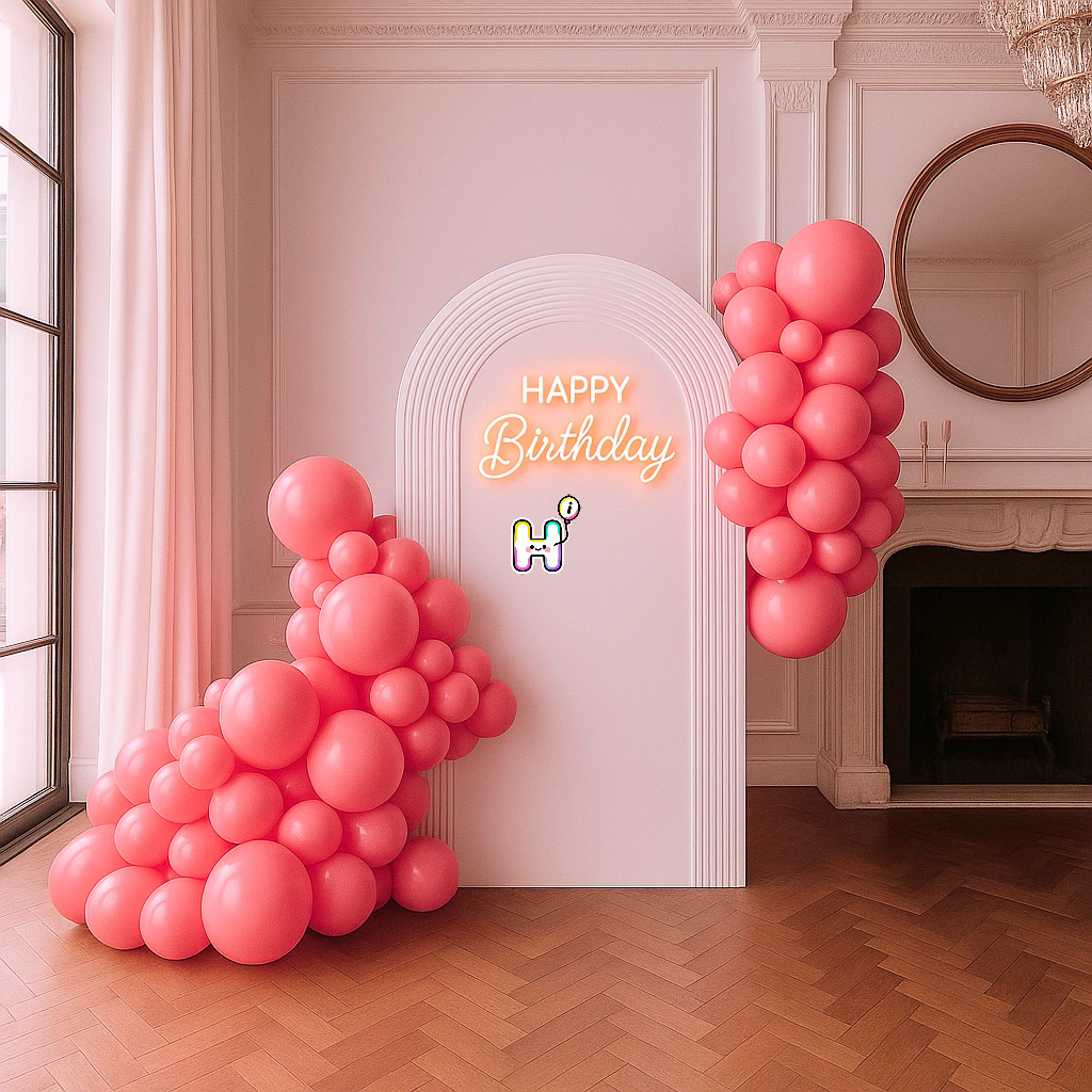 6-8 FT/8-10FT/12-14FT,All Pastel Red Latex Balloon Garland Kit