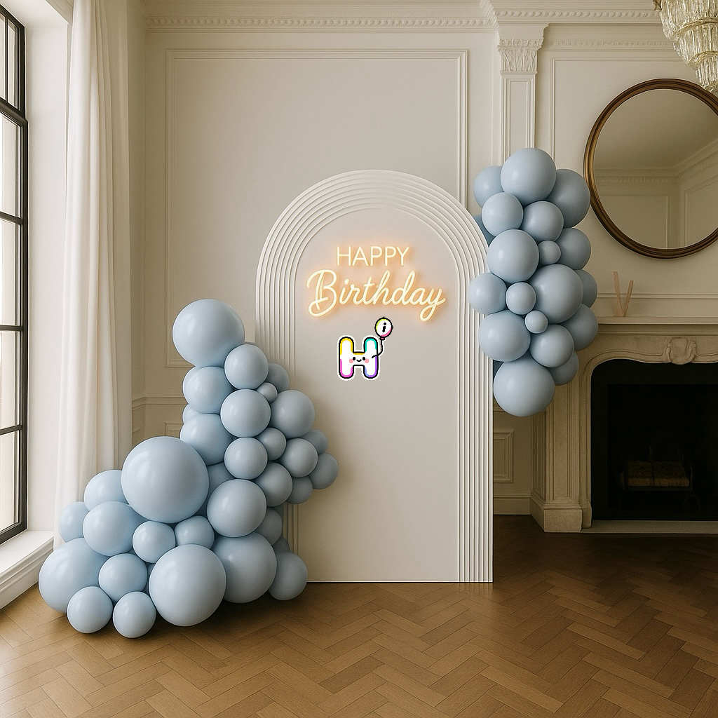 How to build a party balloon garland